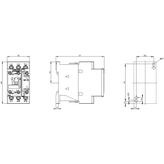 SIEMENS 3RT2024-1AP00 Sirius Kontaktör 12A 230V AC 5,5kW