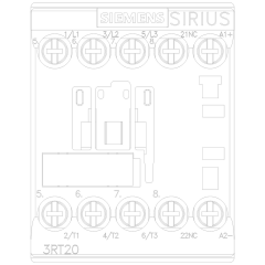 SIEMENS 3RT2017-1BB42 Sirius Kontaktör 12A 24V DC 5,5kW