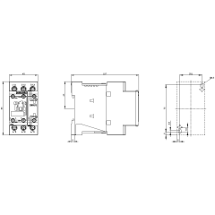 SIEMENS 3RT2028-1BB40 Sirius Kontaktör 40A 24V DC 18,5kW
