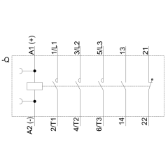 SIEMENS 3RT2028-1BB40 Sirius Kontaktör 40A 24V DC 18,5kW