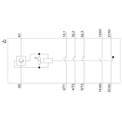 SIEMENS 3RT2036-1NB30 Sirius Kontaktör 50A 20-33V DC 22kW