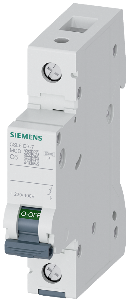 SIEMENS 5SL4106-7 Otomatik Sigorta 6A C Tipi 1Faz 10kA