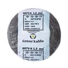 Öznur Kablo 1,5 mm Nyaf Çok Telli Bakır Elektrik Kablosu Kahverengi
