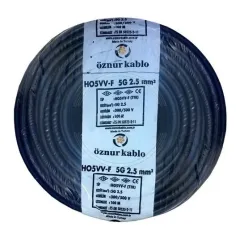 Öznur Kablo 5x2,5 H05VV-F TTR Çok Telli Bakır Elektrik Kablosu