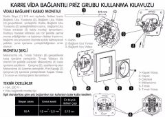 Viko Karre Topraklı Priz Beyaz