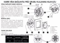 Viko Karre Beyaz Kapaklı Topraklı Priz Mekanizma (Çerçeve Hariç)(Çocuk Korumalı) 90967012
