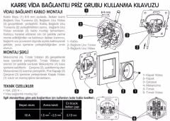 Viko Karre Beyaz Kapaklı Topraklı Priz Mekanizma (Çerçeve Dahil)(Çocuk Korumalı) 90967012