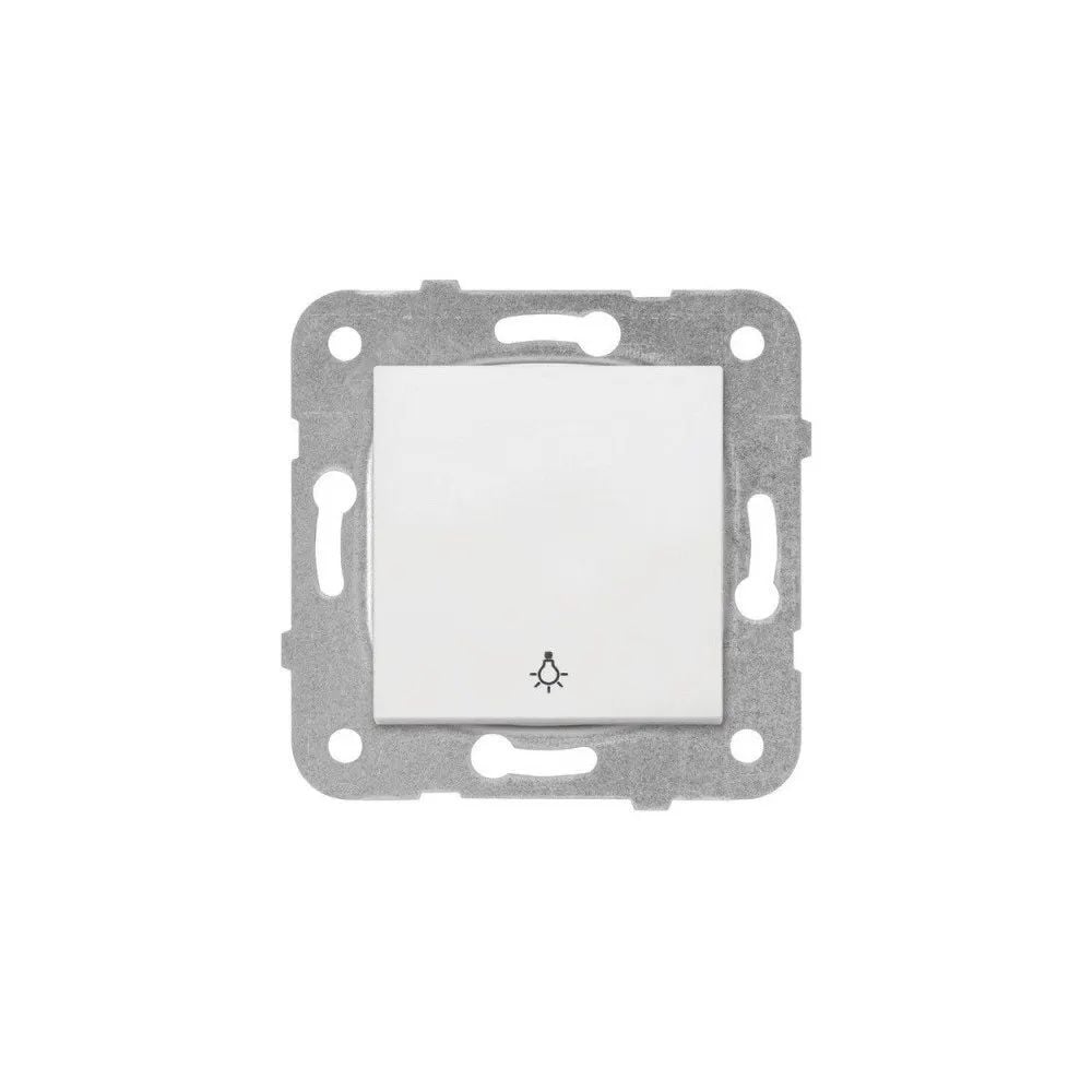 Viko Karre Light Anahtarı Beyaz Mekanizma + Kapak 90967003(Çerçeve Hariç)