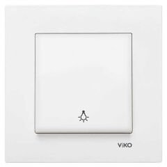 Viko Karre Light Anahtarı Beyaz Mekanizma + Kapak 90967003(Çerçeve Dahil)