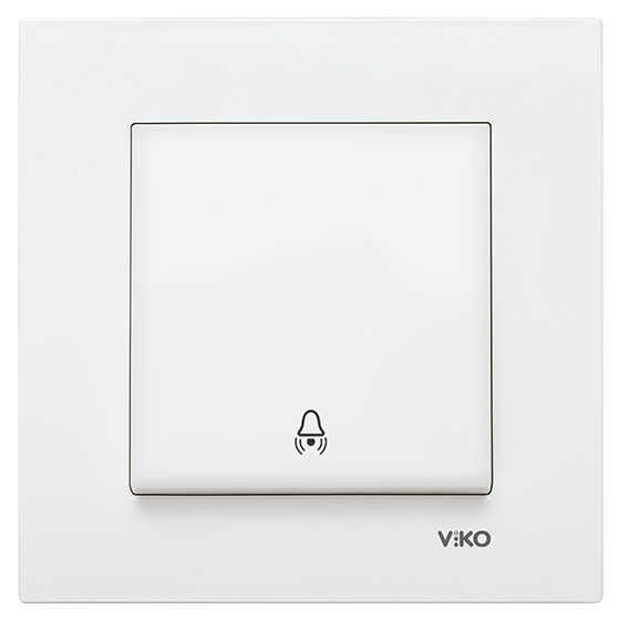 Viko Karre Beyaz Zil Anahtarı Mekanizma (Çerçeve Dahil) 90967006