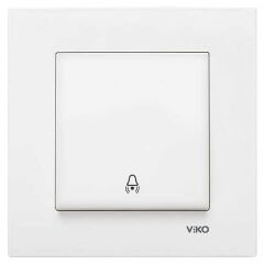 Viko Karre Beyaz Zil Anahtarı Mekanizma (Çerçeve Dahil) 90967006