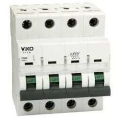 Viko - 4VTB-4C25 4x25A 4,5kA C Tipi Otomatik Sigorta
