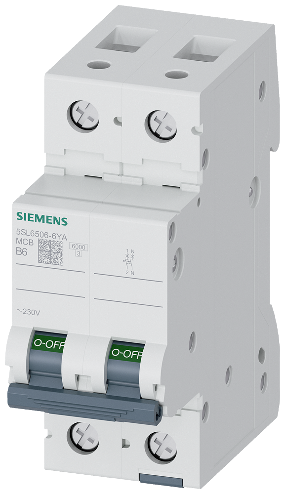 SIEMENS 5SL6506-6YA Otomatik Sigorta 6A B Tipi 1Faz