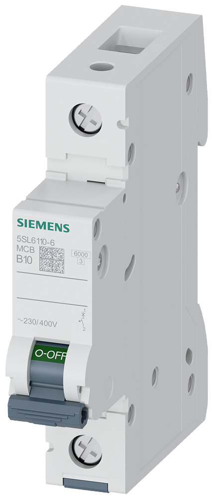 SIEMENS 5SL6110-6 Otomatik Sigorta 10A B Tipi 1Faz 6kA