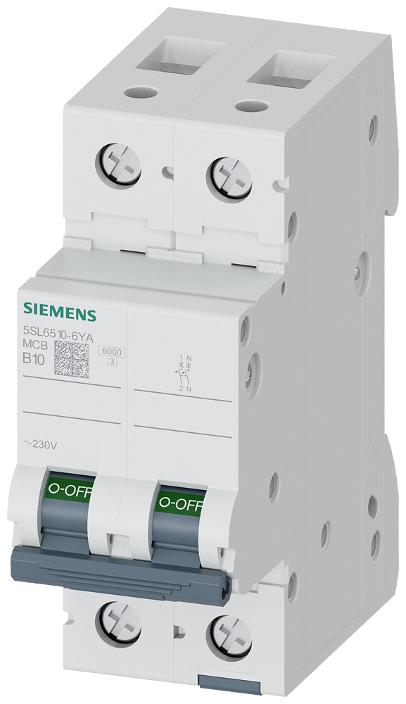 SIEMENS 5SL6510-6YA Otomatik Sigorta 10A B Tipi 1Faz
