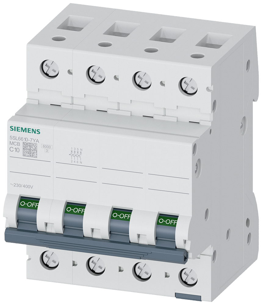 SIEMENS 5SL6610-7YA Otomatik Sigorta Klasik 10A C Tipi