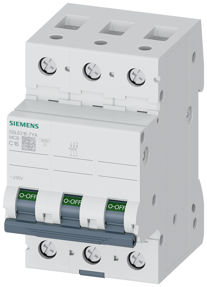SIEMENS 5SL6316-7YA Otomatik Sigorta Klasik 16A C Tipi