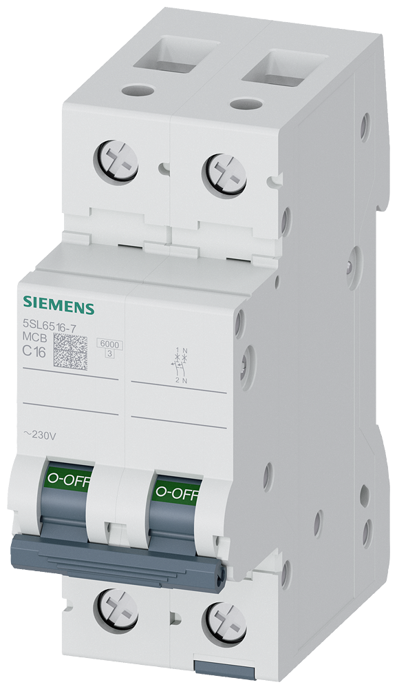 SIEMENS 5SL6516-7 Otomatik Sigorta 16A C Tipi 1Faz Nötr