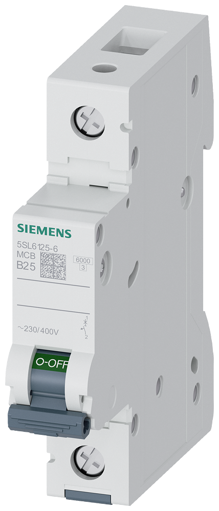 SIEMENS 5SL6125-6 Otomatik Sigorta 25A B Tipi 1Faz 6kA