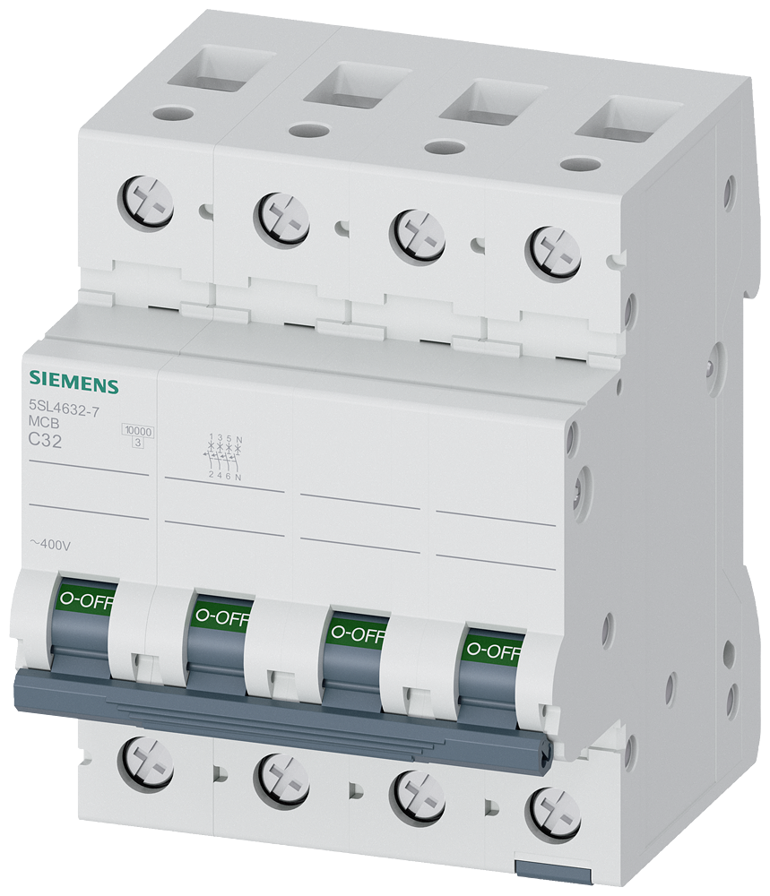 SIEMENS 5SL4632-7 Otomatik Sigorta 32A C Tipi 3Faz 10kA