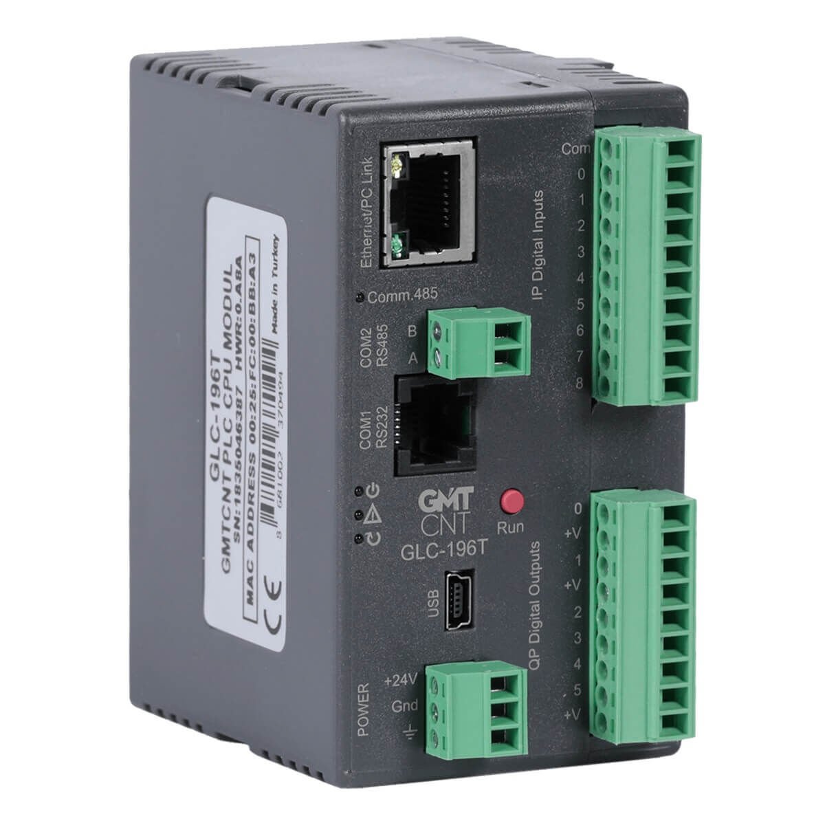 GLC-196T 9 Girişli/6 Transistör Çıkışlı 24VDC PLC CPU Modülü GMT