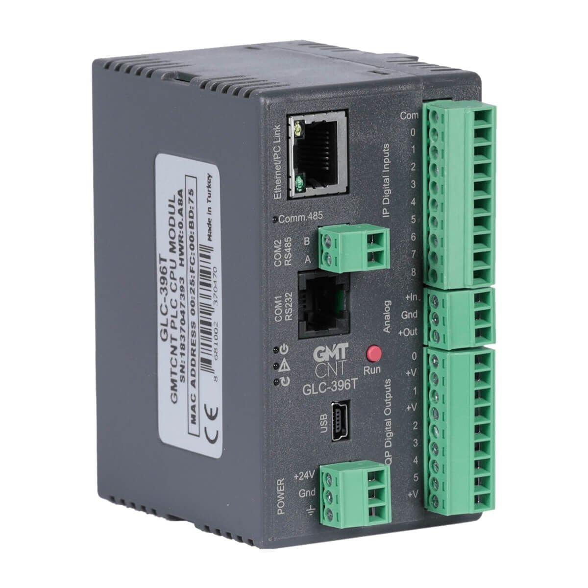 GLC-396T 9 Girişli/6 Transistör Çıkışlı 24VDC PLC CPU Modülü GMT