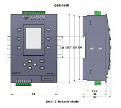 GSR-164R 24VDC Ekranlı Mini PLC GMT
