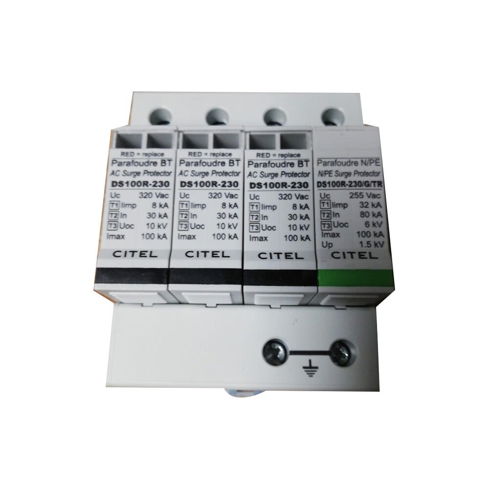 DS104RS-230/G/TR 100kA 4 Kutuplu B+C+D (TipI+TipII+TipIII) Parafudr Kontaklı