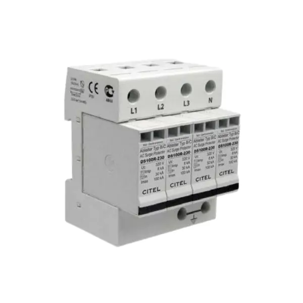 Citel DS104RS-230/G/TR 100kA 4 Kutuplu B+C+D (Tip I+II+III) Parafudr Kontaklı